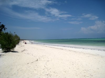 Beach viewed from the hotel grounds