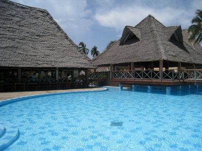 A shot of the restaurant and pool bar