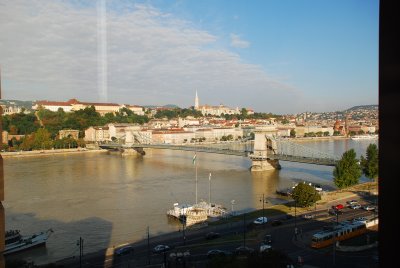  A view of Budapest from the Soffitel Hotel