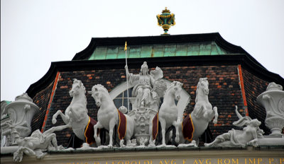  Beautiful statues adorn many of the buildings in Vienna