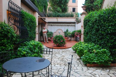 Our own private courtyard