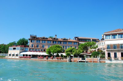 Hotel Cipriani taken from a water taxi Sept 9, 2010