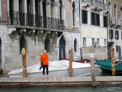 Rene admiring Venice