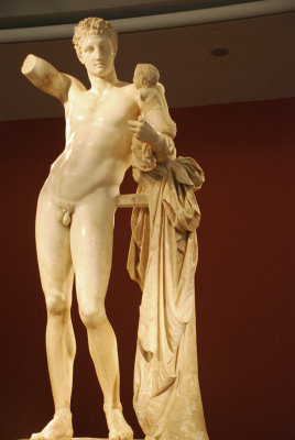 Hermes of Praxiteles and infant Dionysos