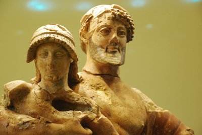 Ganymede being held by Zeus