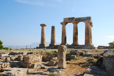 Ruins of the Temple of Apollo is a Doric peripteral temple 540 BC