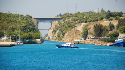 Entrance to the Corinth Canal