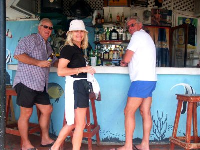 St Nevis - Enjoying a cool drink