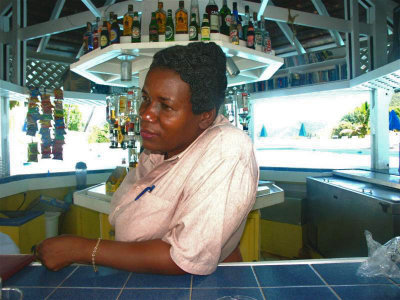 St Kitts - Julies beautiful hairstyle