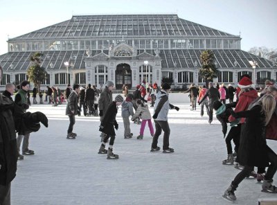 Ice rink and part of Temperate House
