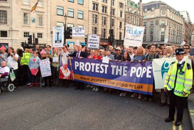 protest the pope