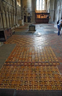 13th century tiled floor
