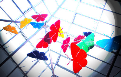 Butterfly mobile at Mercado Mall