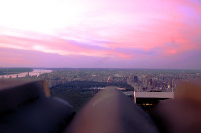 Sunset over the city from Top o the Rock NYC