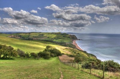 View looking towards Seatown, Dorset.