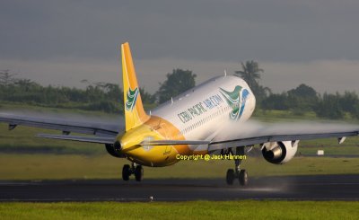 Wet runway take-off