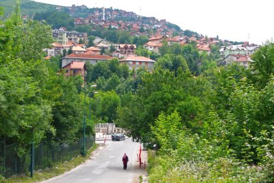 26 SARAJEVO, woman on street