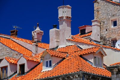 47 DUBROVNIK, roofs and chimneys