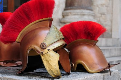 64 SPLIT, Roman soldiers' helmets