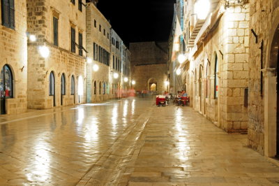57 DUBROVNIK, main street in old walled city