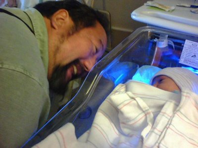 JDub with PooPa 2days old.jpg
