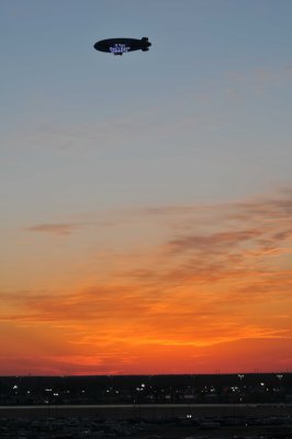 sunset over Daytona