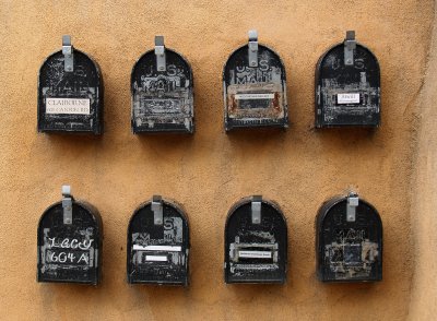 old mail boxes, Santa Fe, NM