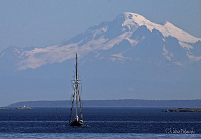 Mt Baker and the Pacific Grace
