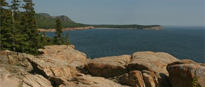 SAND BEACH FROM OTTER'S POINT, ACADIA NP