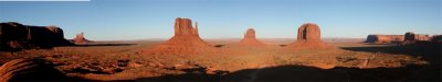 MONUMENT VALLEY AT SUNSET