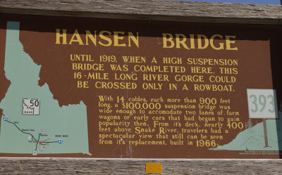 HANSEN BRIDGE OVER SNAKE RIVER