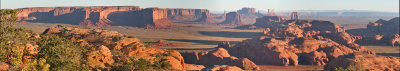 MONUMENT VALLEY AT SUNRISE: FROM HUNT'S MESA