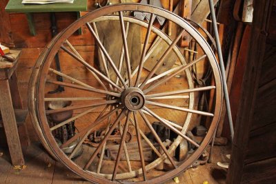 Wagon Wheels at the Blacksmith
