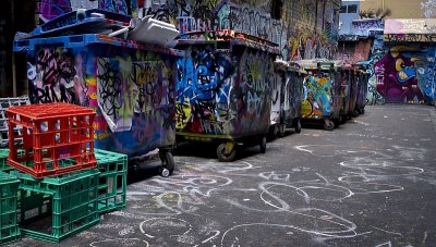 garbage + graffiti = ?