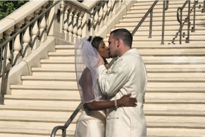 AJ & Yetta's 1st Married Kiss- After