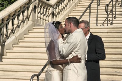 AJ & Yetta's 1st Married Kiss- Before