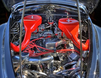 41 Plymouth Coupe Engine