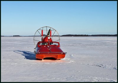 Hydrocopter is good when the ice is weak.