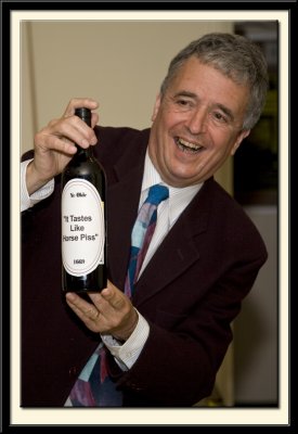 The Director receives a bottle of Wine