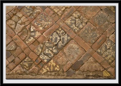Refectory pavement tiles, 1270-80