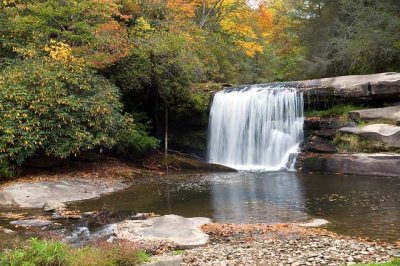 waterfalls behind Living Waters 2