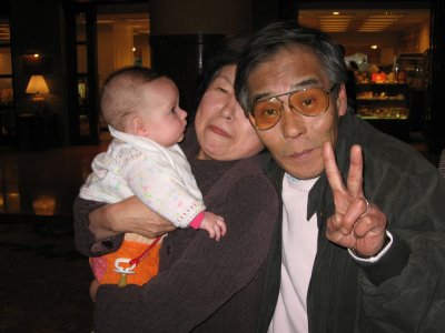 Maya and her Japanese Grandparents 