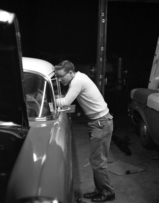 Robert McClure, Navy Photographer, (PH2), in December of 1960
