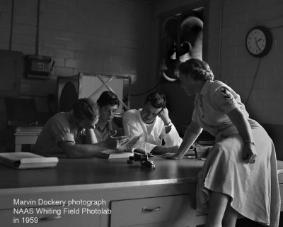 Kenneth O'Bryan PH1, Gloria O' Flaherty, PH 2, Teaching class
