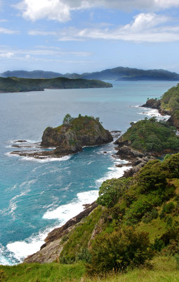 View from the top of the trail, Bay of Islands.