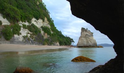 Cathedral Cove, from inside the archway.