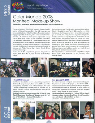 Color Mundo 2008 magazine (my photos)