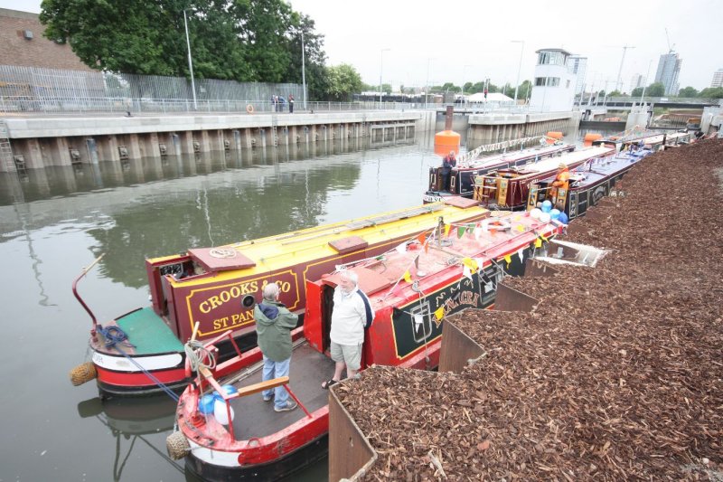 Moored up on the lay-by