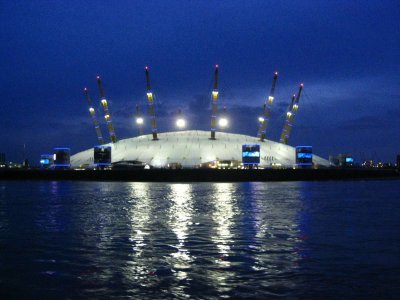 The O2 from a Thames Clipper
