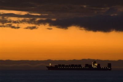 Container ship, Cape Town